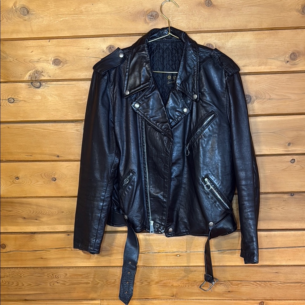 Brooks Vintage Gold label 1950’s Motorcycle Jacket made in Detroit, USA 🇺🇸